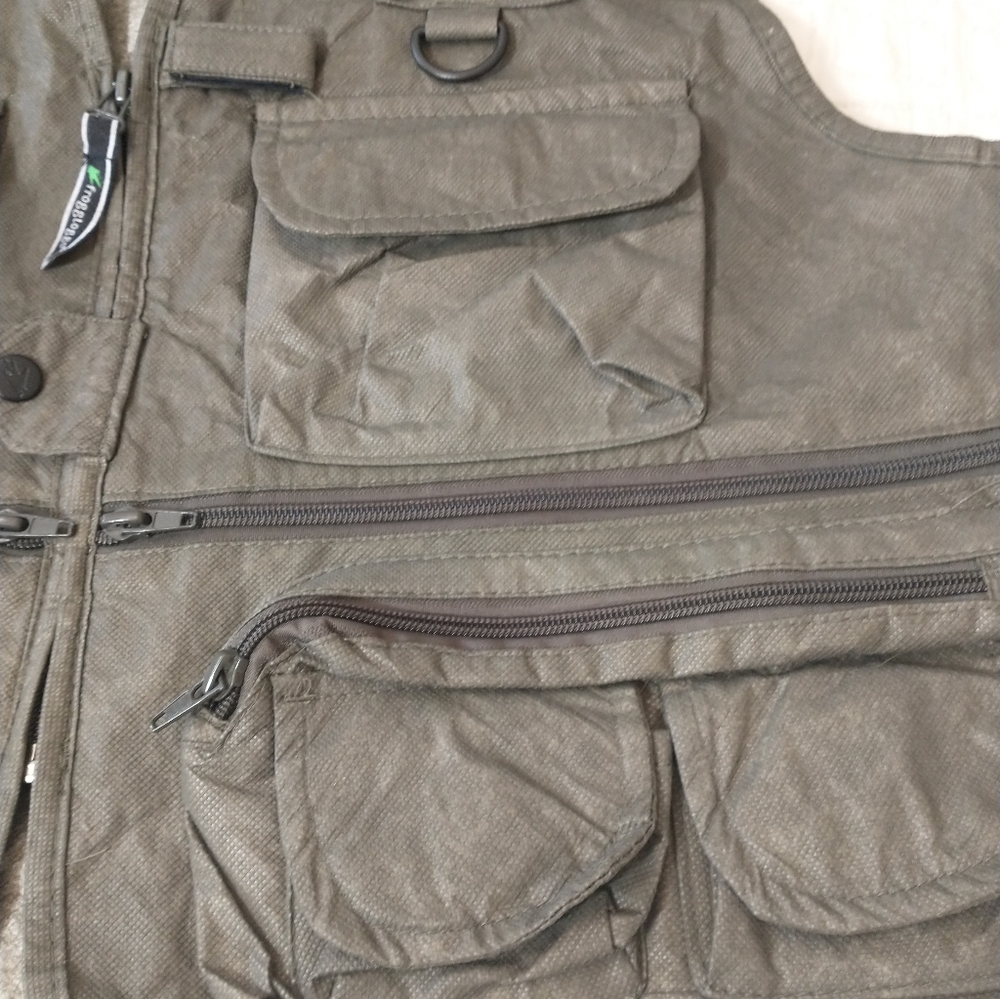 Frogg Toggs Men's Utility Fishing Vest, Brown, Size XL, Hiking, Camping, Outdoor - Picture 4 of 6